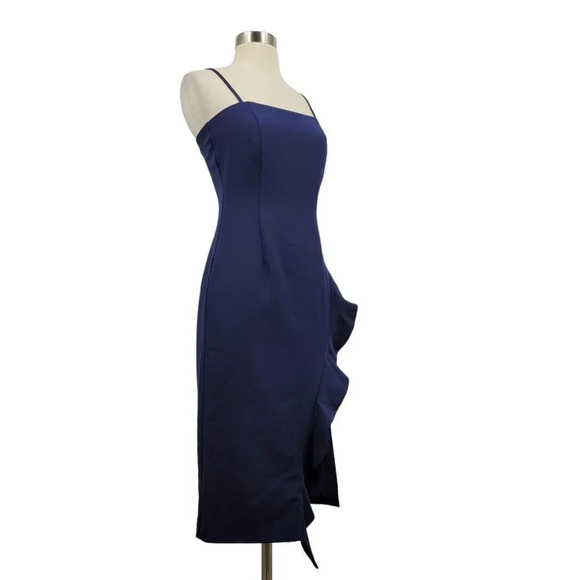 Bardot Carmelle Strapped Midi Dress in Navy Size NWT $119 - Picture 4 of 11